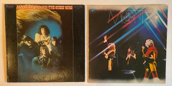 2 Classic Rock Vinyl Records - The Guess Who American Woman & Mott The Hoople Live