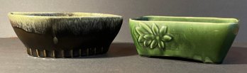 Pair Of Vintage Planters - Hull USA & Brush McCoy