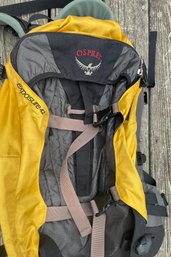 Osprey Exposure 42 Torso Hiking Backpack Pack Yellow & Black Size Small