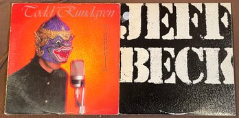 2 Vinyl Records By JEFF BECK & TODD RUNDGREN