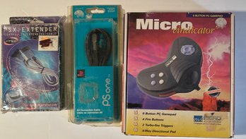 Lot Of 3 Video Gaming Accessories - New Old Stock