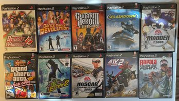 Lot Of 10 Playstation 2 Games