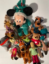 12 Vintage New With Tags Plush Animals & Figures - Nice Reseller Lot - See Pics!