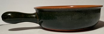 Vintage Italian Cooking Pottery - Ceramica Toscana By IMB Pan Florence 9 Inch Dia. Signed '22' & 40'