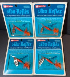 Lot Of 4 Vintage Abu Garcia Reflex Fishing Lures No. 7632 Made In Sweden