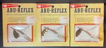 Lot Of 3 Vintage Abu Garcia Reflex Fishing Lures No. 7637 Made In Sweden