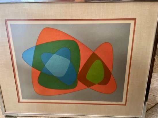 Signed 1974 Abstract  Art