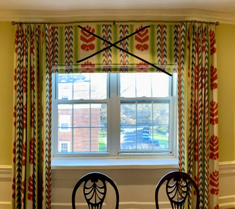 Ikat Window Treatment 2 Panel  And Rod (valance/shade Piece Not Available)