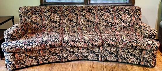 Retro Paisley Curved Couch