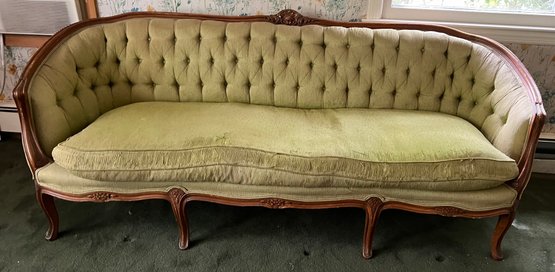 Victorian Sofa With Horse Hair Cushion