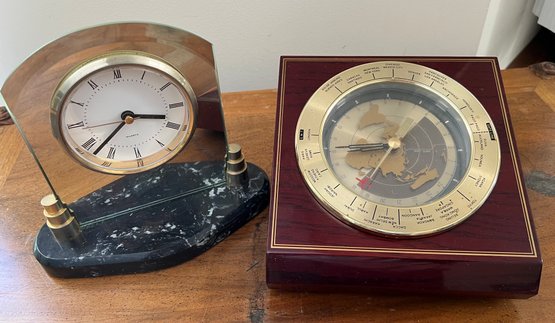 Seiko World Clock And Quartz Mantle Clock
