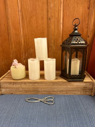 Battery Operated, Candles, Lantern, Yankee Candle Wick Cutter And Tealight Candles