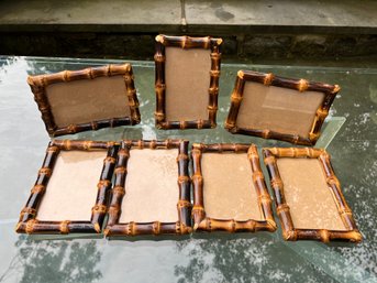 7-4x6 Bamboo Picture Frames