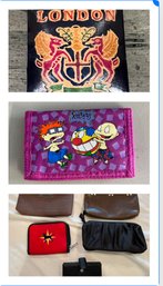 Lot Of Woman's Wallets And Makeup Bags