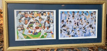 Yankees Artist Proofs Signed Stan Kotzen 1996 And 1998 Print