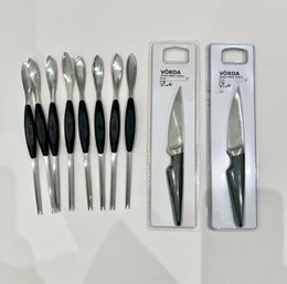 2-Vorda Knives And 8-Oxo Fondue/appetizer Forks