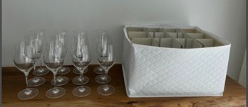 12 Wine Glasses With Case (2)