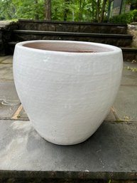 White Ceramic Planter