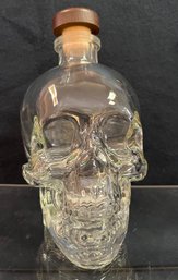 Crystal Head Skull Vodka Glass Bottle Skeleton/ Liquor Empty