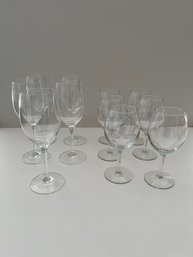 11- 2 Different Size Glass Wine Goblets