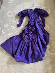 Purple Isabelle Allard Henri Bande Size 8 Dress