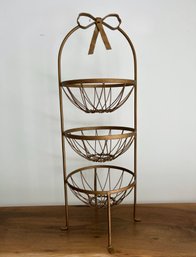 Metal Basket 3-tier Stand