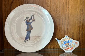 Bavaria Germany Plate And Tea Bag Plate