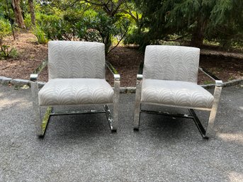 Mitchell Gold & Bob Williams Modernist, Art Deco Style Lounge Chairs