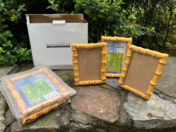 5- 4x6 And 5x7 Bamboo Picture Frames