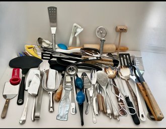 Kitchen Junk Draw: Utensil, Can Openers, Serving Spoons, Ice Bucket Spoons And So Much More