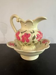 Vintage Pitcher And Bowl