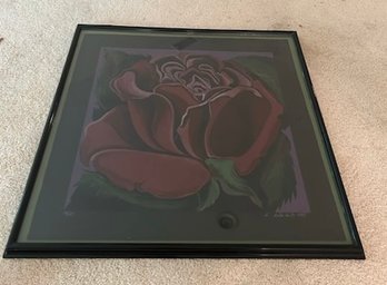 L Nesbitt Lithograph Of A Rose