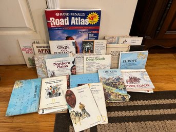 Road Atlas, And Vintage Maps
