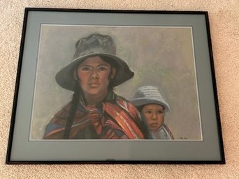 Peruvian Woman And Child By Elly Cohen