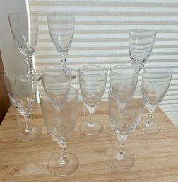 Orrefors Crystal CARINA White Wine Glasses Sweden