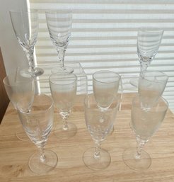 Orrefors Crystal CARINA White Wine Glasses Sweden