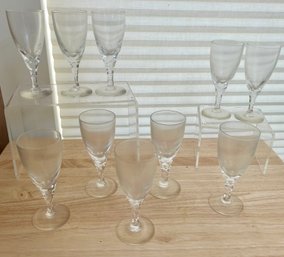 Orrefors Crystal CARINA White Wine Glasses Sweden