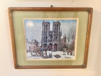 Signed Paris Notre Dame Print