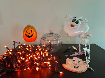 Vintage Halloween: Anchor Hocking Pumpkin, Lights, And More