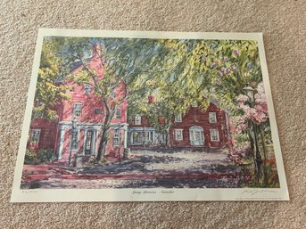 Kevin J Shea 1987 Print Spring Afternoon Nantucket