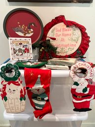Christmas Stocking, Trivet, Tray And More