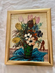 Flower Still Life Signed J. Palcin (?)