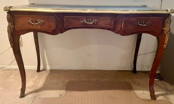 Louis XV Style Writing Desk With Leather Top