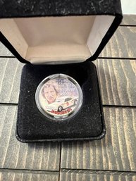 Dale Earnhardt Sr 1st Asphalt Win #8 Chevelle JFK Silver Half Dollar Coin