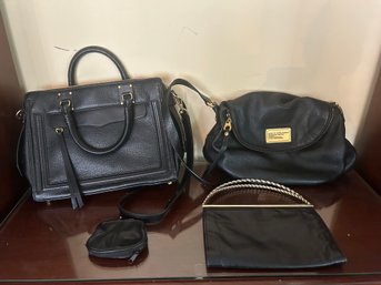 Marc By Marc Jacobs, Rebecca Minkoff, Black Change Purse And Black Clutch