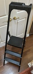 3 Step Black Ladder/step Stool