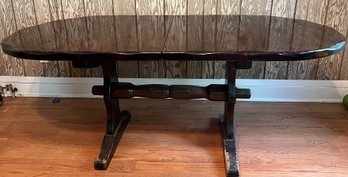 Vintage Bennington Vermont Of Winooski Collection Solid Pine Table And 2 Leaves