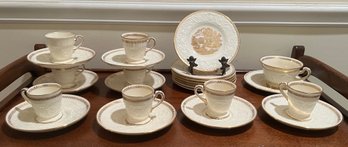 Wedgwood Patrician Espresso Cups/tea Cups And Saucers