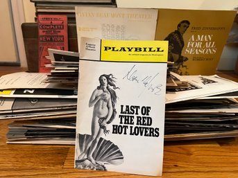 Large Stack If Vintage Playbills One Is Signed!