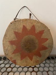 Native American Double Side Raw Hide Drum